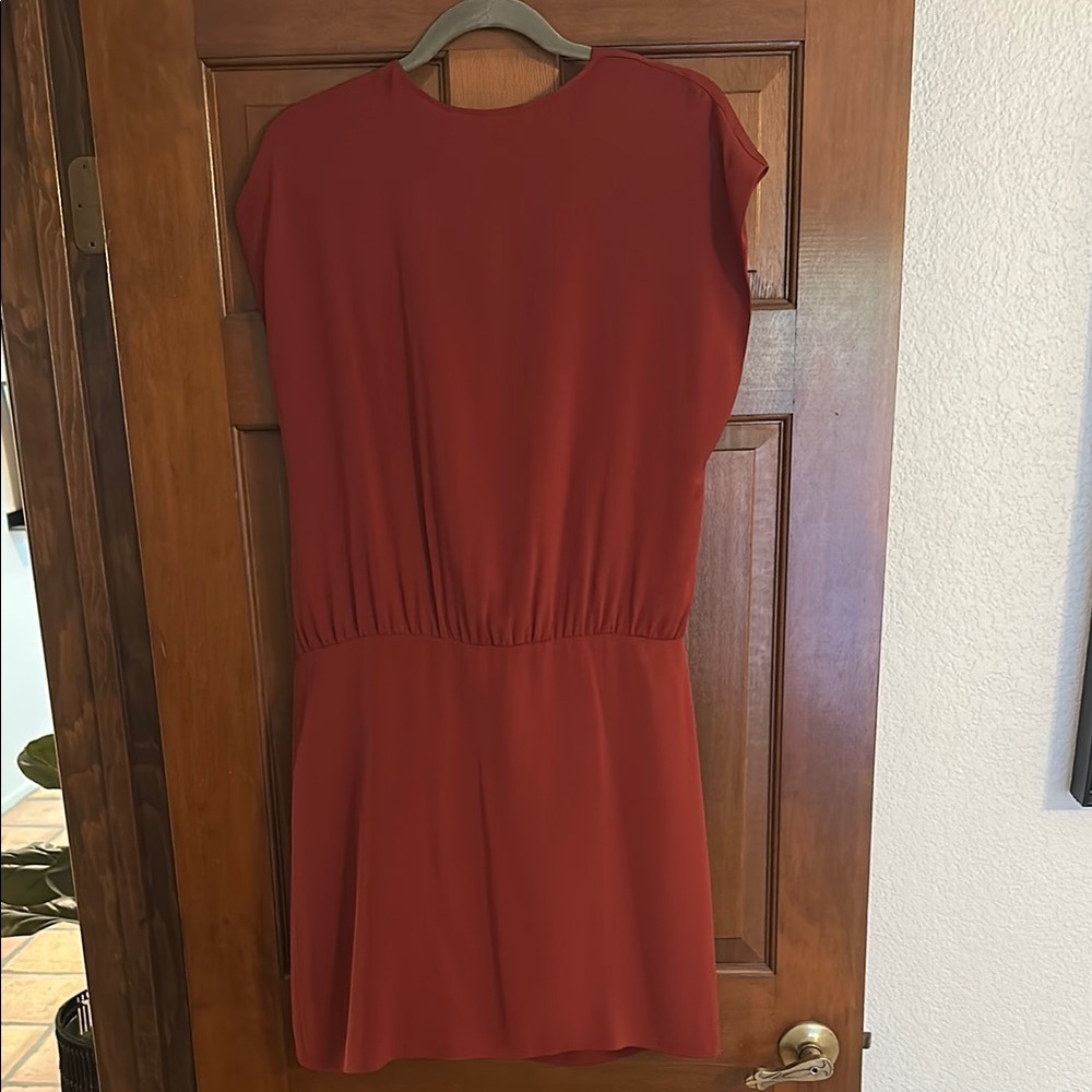 Diane von Furstenberg Cowl Neck Draped Silk Dress - Picture 4 of 5